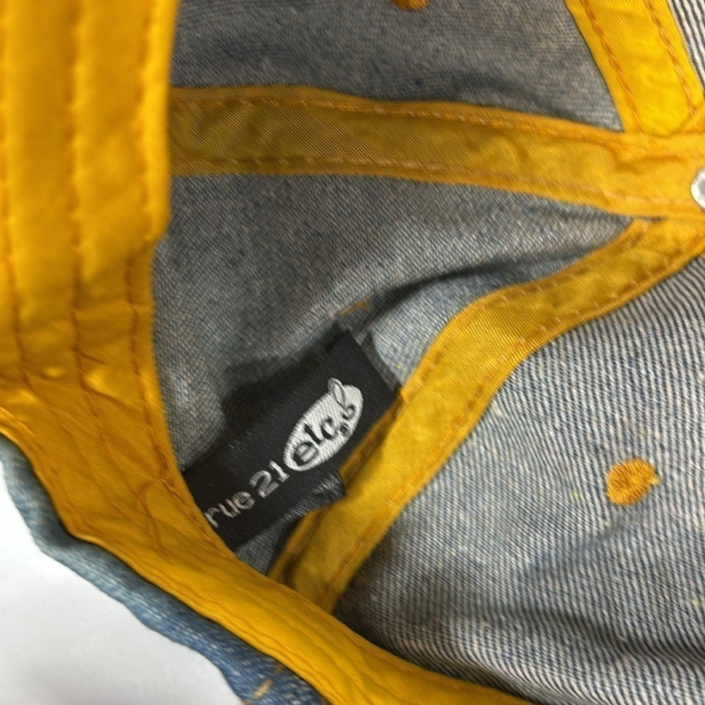 Rue 21 etc. bling denim US flag sparking adjustable hat - Picture 5 of 9